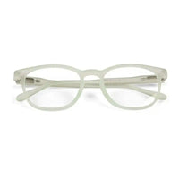 Clario | Transparent Light Green Medium Full Rim RECTANGLE Computer Glasses for Men & Women [Blue Block]