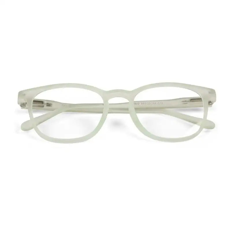 Clario | Transparent Light Green Medium Full Rim RECTANGLE Computer Glasses for Men & Women [Blue Block]