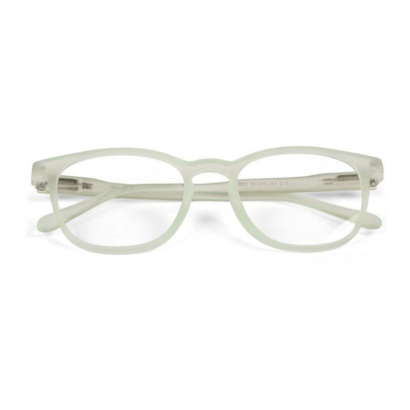 Clario Transparent Light Green Medium Full Rim RECTANGLE Computer Glasses for Men & Women — Hashtag Eyewears