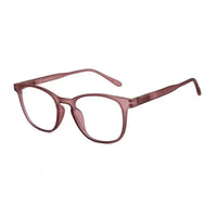 Clario | Transparent Mate Maroon Medium Full Rim RECTANGLE Computer Glasses for Men & Women [Blue Block]