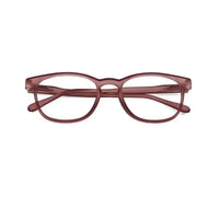 Clario | Transparent Mate Maroon Medium Full Rim RECTANGLE Computer Glasses for Men & Women [Blue Block]