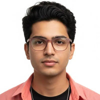 Clario | Transparent Mate Maroon Medium Full Rim RECTANGLE Computer Glasses for Men & Women [Blue Block]