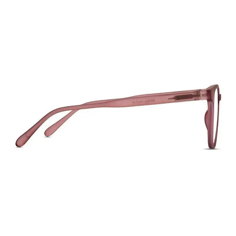 Clario | Transparent Mate Maroon Medium Full Rim RECTANGLE Computer Glasses for Men & Women [Blue Block]