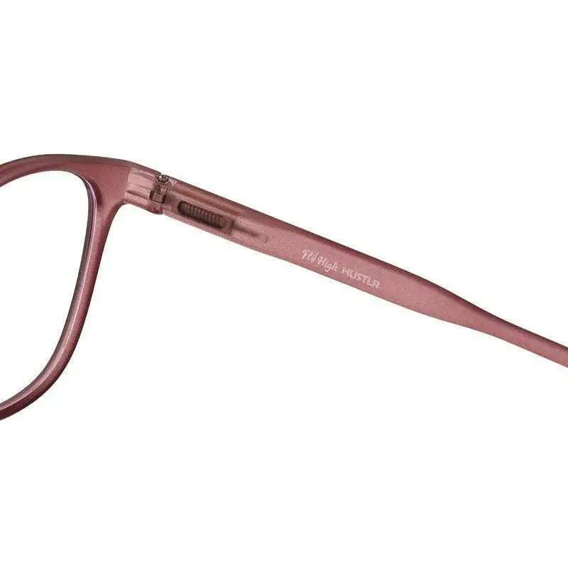 Clario | Transparent Mate Maroon Medium Full Rim RECTANGLE Computer Glasses for Men & Women [Blue Block]