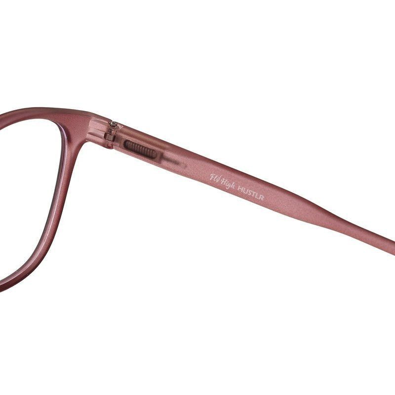 Clario Transparent Mate Maroon Medium Full Rim RECTANGLE Computer Glasses for Men & Women — Hashtag Eyewears