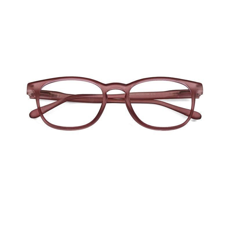 Clario Transparent Mate Maroon Medium Full Rim RECTANGLE Computer Glasses for Men & Women — Hashtag Eyewears
