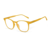 Clario | Transparent Orange Medium Full Rim RECTANGLE Computer Glasses for Men & Women [Blue Block]