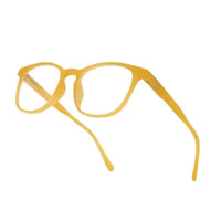 Clario | Transparent Orange Medium Full Rim RECTANGLE Computer Glasses for Men & Women [Blue Block]