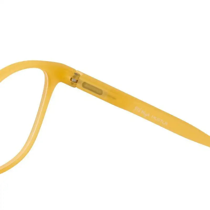 Clario | Transparent Orange Medium Full Rim RECTANGLE Computer Glasses for Men & Women [Blue Block]
