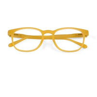 Clario | Transparent Orange Medium Full Rim RECTANGLE Computer Glasses for Men & Women [Blue Block]