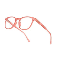 Clario Transparent Red Medium Full Rim RECTANGLE Computer Glasses for Men & Women — Hashtag Eyewears