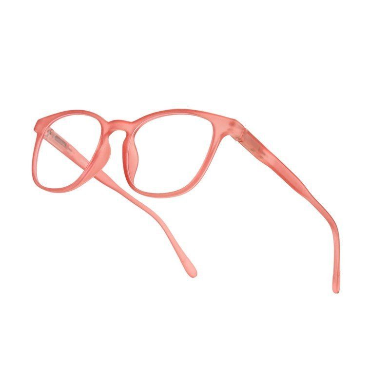 Clario Transparent Red Medium Full Rim RECTANGLE Computer Glasses for Men & Women — Hashtag Eyewears