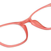 Clario Transparent Red Medium Full Rim RECTANGLE Computer Glasses for Men & Women — Hashtag Eyewears