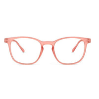 Clario Transparent Red Medium Full Rim RECTANGLE Computer Glasses for Men & Women — Hashtag Eyewears