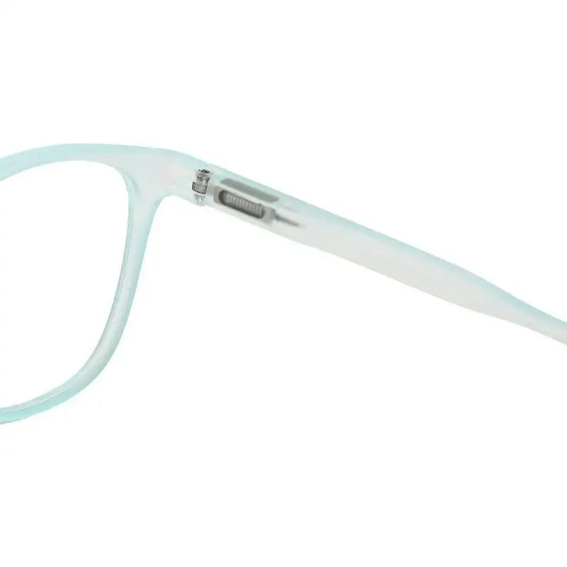 Clario | Transparent Skyblue Medium Full Rim RECTANGLE Computer Glasses for Men & Women [Blue Block]