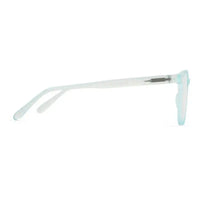 Clario | Transparent Skyblue Medium Full Rim RECTANGLE Computer Glasses for Men & Women [Blue Block]