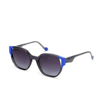 CLASSYCUT Black-Blue Large Full Rim Wayfarer Sunglasses for Women — Hashtag Eyewears