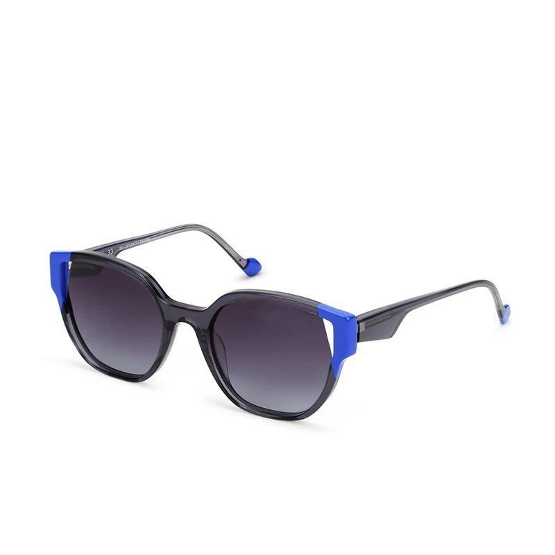 CLASSYCUT Black-Blue Large Full Rim Wayfarer Sunglasses for Women — Hashtag Eyewears