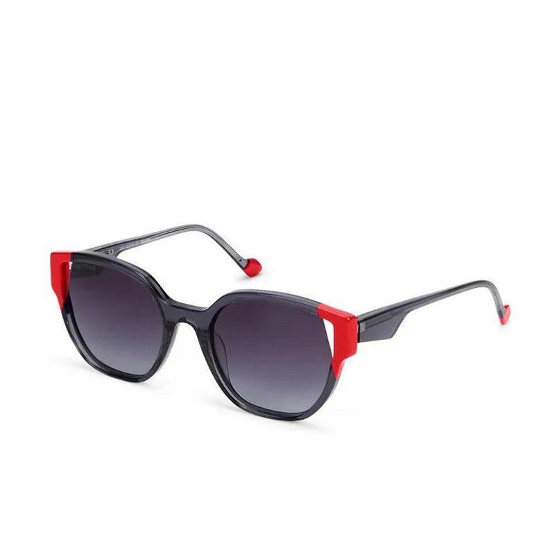 CLASSYCUT Black-Red Large Full Rim Wayfarer Sunglasses for Women — Hashtag Eyewears