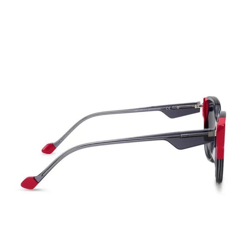 CLASSYCUT Black-Red Large Full Rim Wayfarer Sunglasses for Women — Hashtag Eyewears