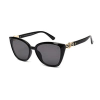 Cleanse | Black Medium Full Rim Cateye Sunglasses for Women [UV-protected]