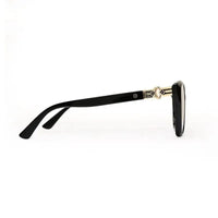 Cleanse | Black Medium Full Rim Cateye Sunglasses for Women [UV-protected]