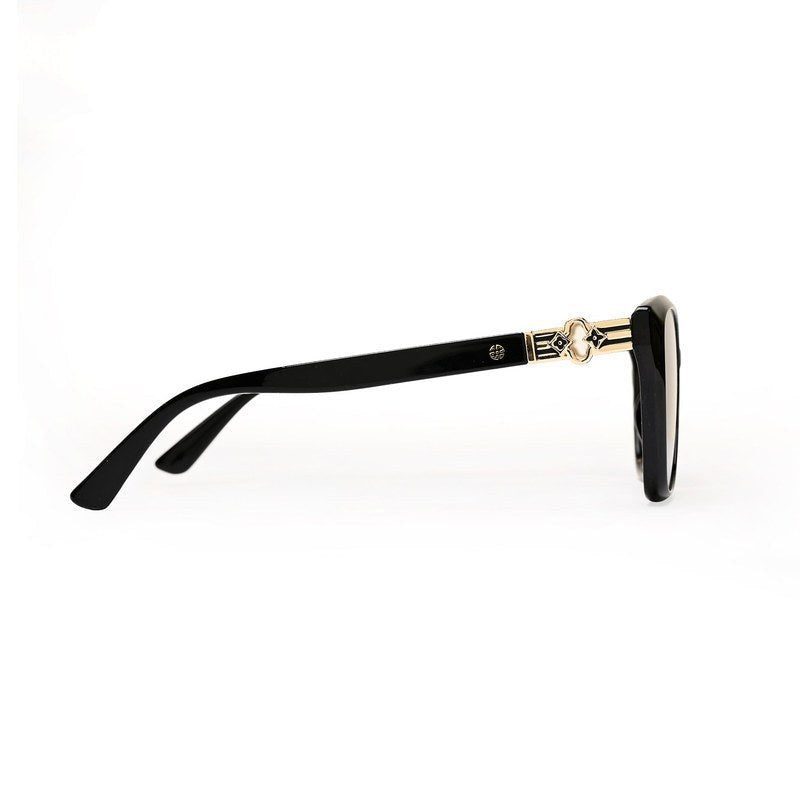 Cleanse Black Medium Full Rim Cateye Sunglasses for Women — Hashtag Eyewears