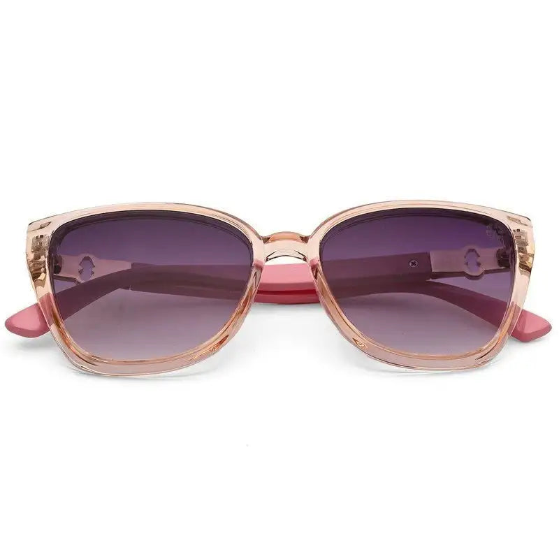 Cleanse | Transparent Blush Pink Medium Full Rim Cateye Sunglasses for Women [UV-protected]