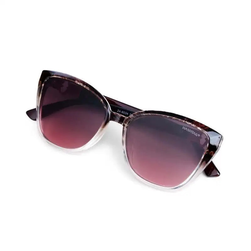Cleanse | Gradient Brown Pink Medium Full Rim Cateye Sunglasses for Men & Women [UV-protected]