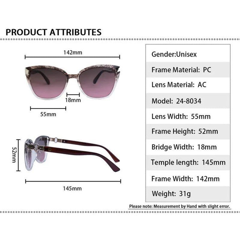 Cleanse | Gradient Purple Blue Medium Full Rim Cateye Sunglasses for Men & Women [UV-protected]