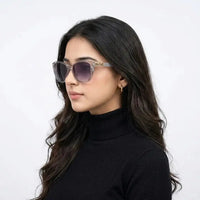 Cleanse | Gradient Purple Medium Full Rim Cateye Sunglasses for Women [UV-protected]