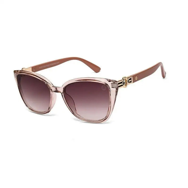 Cleanse | Transparent Medium Full Rim Cateye Sunglasses for Women [UV-protected]