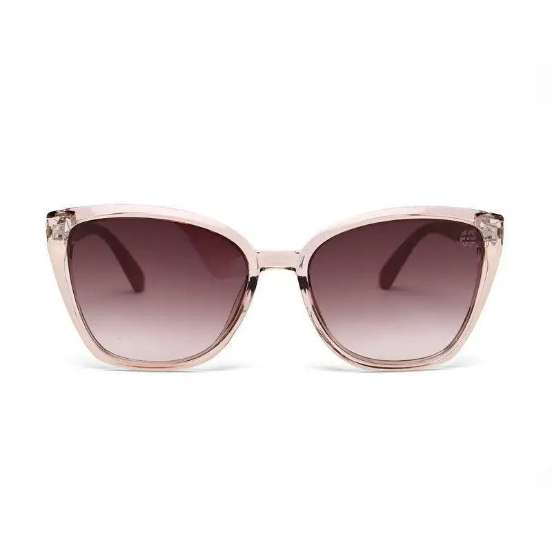 Cleanse | Transparent Medium Full Rim Cateye Sunglasses for Women [UV-protected]
