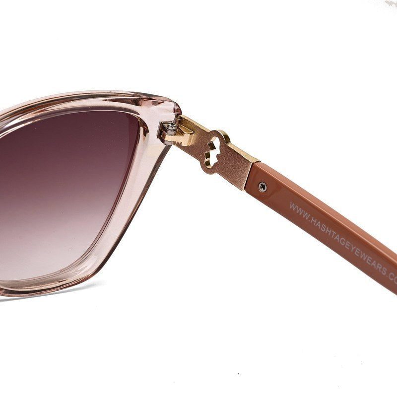 Cleanse Transparent Medium Full Rim Cateye Sunglasses for Women — Hashtag Eyewears