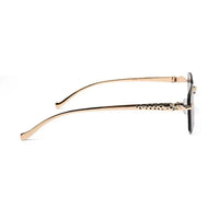 Clyra | Gradient Brown Sky Medium Rim Less RECTANGLE Sunglasses for Men [UV-protected]