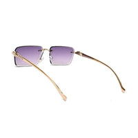 Clyra | Gradient Purple Medium RimLess RECTANGLE Sunglasses for Men [UV-protected]