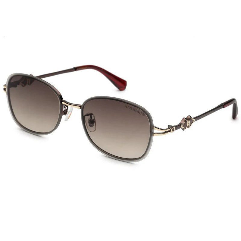 Crypta Brown Medium Full Rim Oval Sunglasses for Women — Hashtag Eyewears