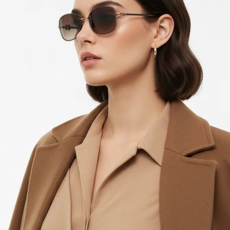 Crypta Brown Medium Full Rim Oval Sunglasses for Women — Hashtag Eyewears