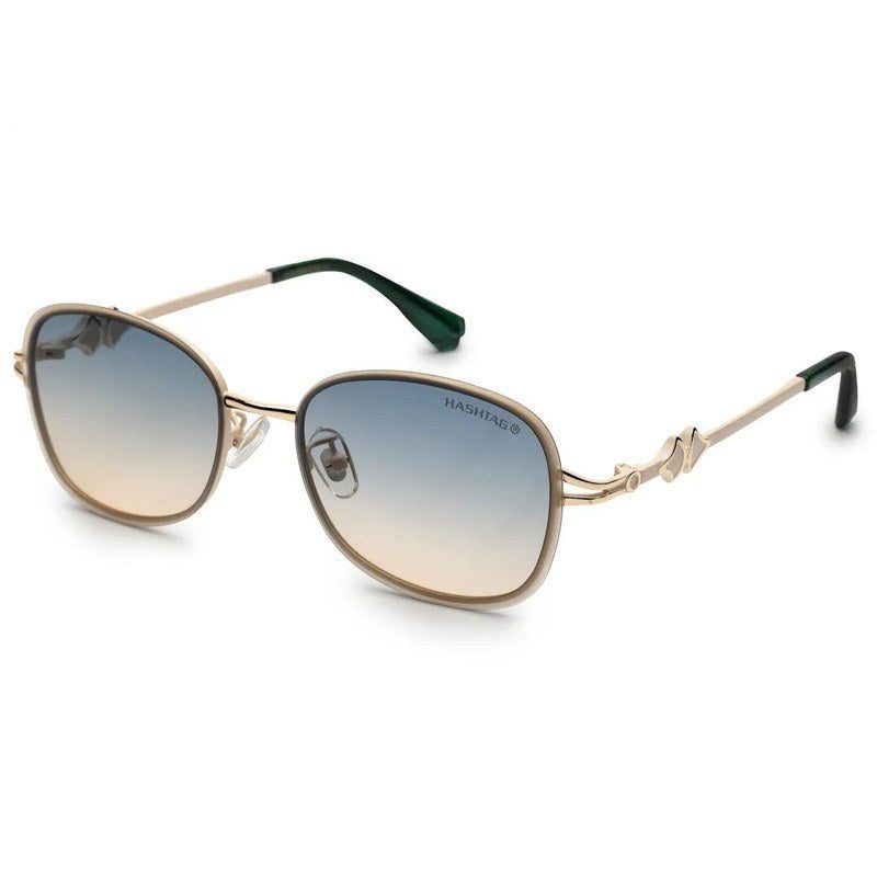 Crypta Cream Medium Full Rim Oval Sunglasses for Women — Hashtag Eyewears