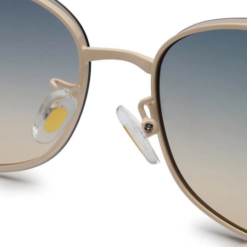 Crypta Cream Medium Full Rim Oval Sunglasses for Women — Hashtag Eyewears