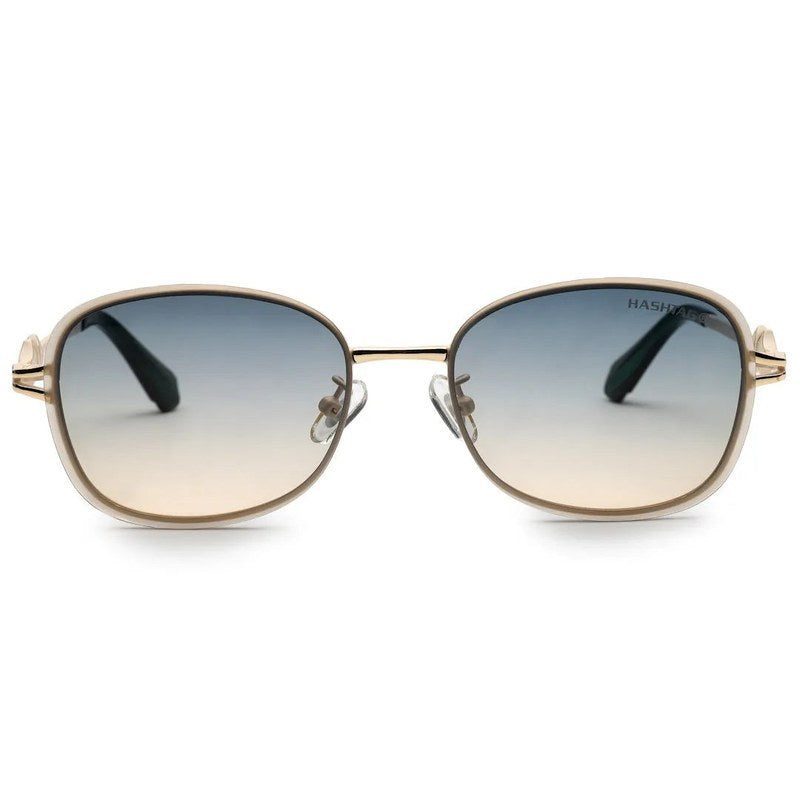 Crypta Cream Medium Full Rim Oval Sunglasses for Women — Hashtag Eyewears
