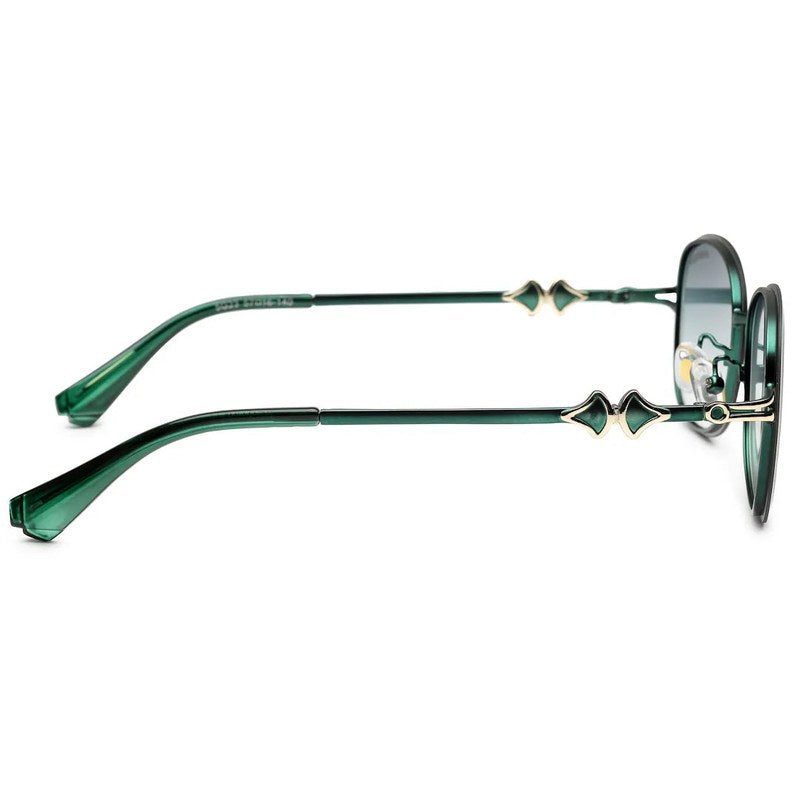 Crypta Green Medium Full Rim Oval Sunglasses for Women — Hashtag Eyewears