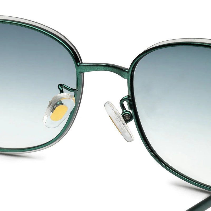 Crypta Green Medium Full Rim Oval Sunglasses for Women — Hashtag Eyewears