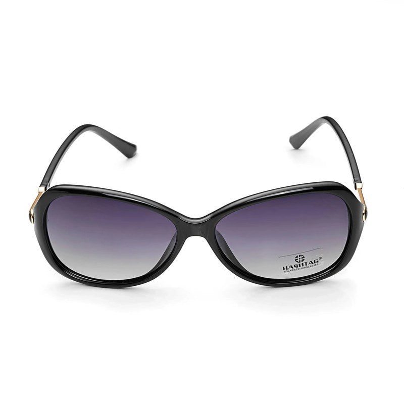 Crystara Black Large Full Rim Butterfly Sunglasses for Women — Hashtag Eyewears