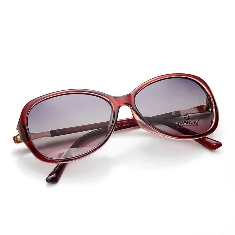 Crystara Brown Large Full Rim Butterfly Sunglasses for Women — Hashtag Eyewears