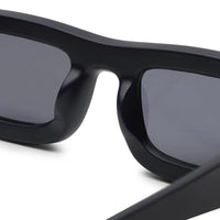 Crystix Blue Small Full Rim Rectangle Sunglasses for Men & Women — Hashtag Eyewears