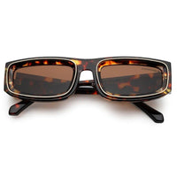 Crystix Brown Small Full Rim Rectangle Sunglasses for Men & Women — Hashtag Eyewears