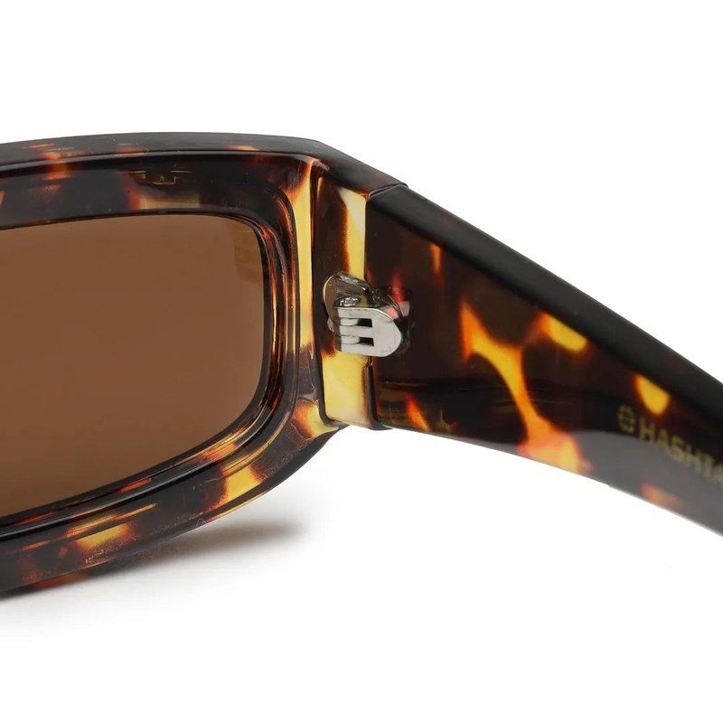 Crystix | Brown Small Full Rim Rectangle Sunglasses for Men & Women [UV-protected]