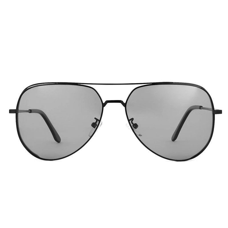 Crythra Black Large Full Rim Aviator Sunglasses for Men — Hashtag Eyewears