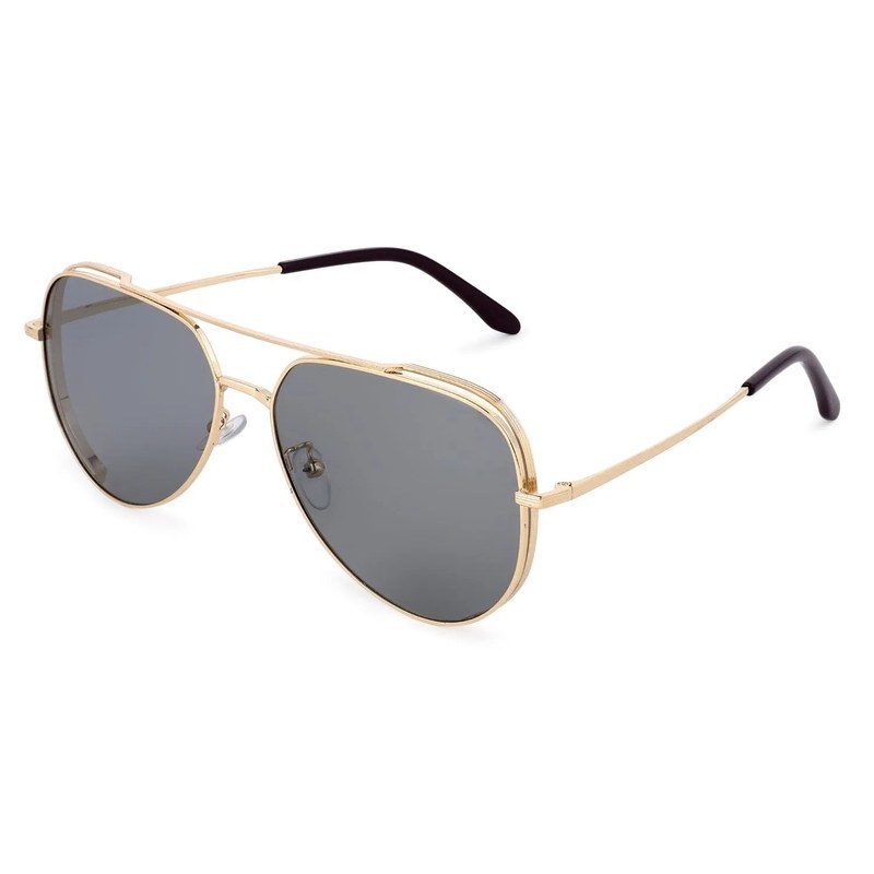 Crythra Grey Large Full Rim Aviator Sunglasses for Men — Hashtag Eyewears